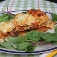 vegetarisk lasagne med fetaost