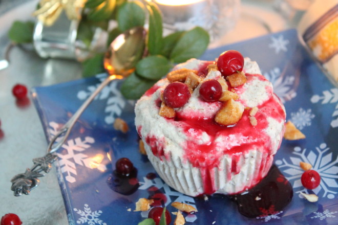 plommonparfait lingonsås plommonmarmelad dessert jul finlands självständighetsdag